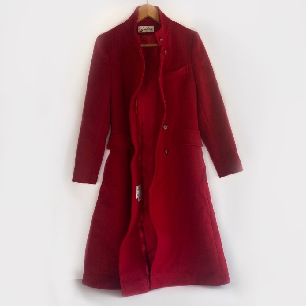 COPY - Vintage 50’s Bromleigh 100% Wool Pea Trench Coat M